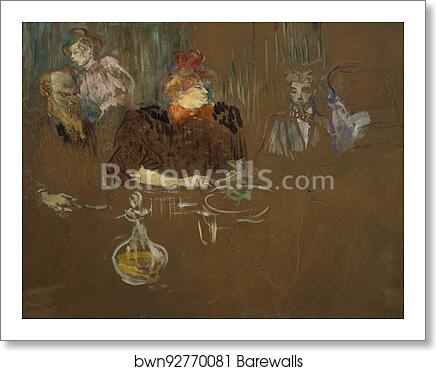 At the Table of Monsieur and Madame Natanson by Henri De Toulouse-Lautrec, Art Print