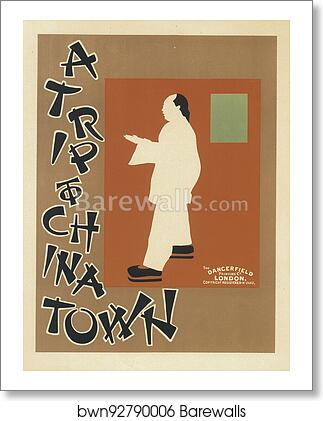 "A trip to china town". (Excursion dans une ville chinoise.) by James Pryde, Art Print "A trip to china town". (Excursion dans une ville chinoise.) by James Pryde, Art Print