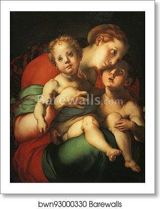 Madonna and Child with the Young St. John (Caritas) by Jacopo Carrucci, Known As Pontormo, Art Print Madonna and Child with the Young St. John (Caritas) by Jacopo Carrucci, Known As Pontormo, Art Print