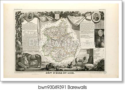 Dépt. d'Eure et Loir (région du nord) by Victor Jules Levasseur, Art Print