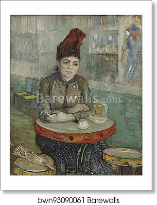 In the café: Agostina Segatori in Le tambourin by Vincent Van Gogh, Art Print In the café: Agostina Segatori in Le tambourin by Vincent Van Gogh, Art Print
