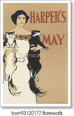 Harper's Magazine. Numéro de Mai 1897 by Edward Penfield, Art Print