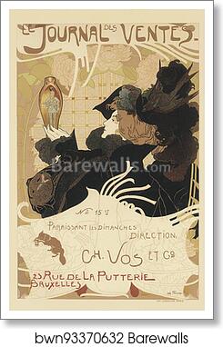 Le "Journal des Ventes", publié à Bruxelles by Georges De Feure, Art Print