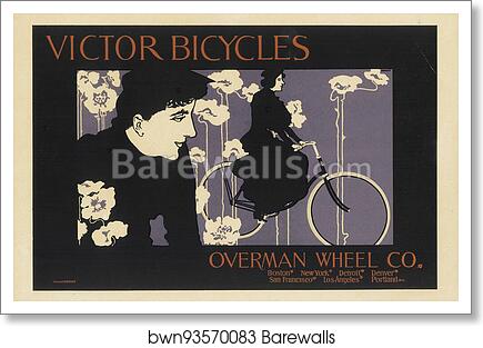 Victor Bicycles by Will H. Bradley, Art Print