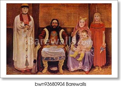 A Merchant Family in the XVII century by Andrey Ryabushkin, Art Print A Merchant Family in the XVII century by Andrey Ryabushkin, Art Print