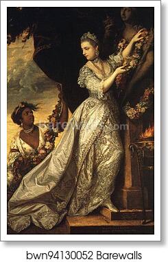 Lady Elizabeth Keppel by Sir Joshua Reynolds, Art Print