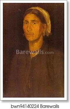 Head of a Peasant Woman by James Abbott Mcneill Whistler, Art Print Head of a Peasant Woman by James Abbott Mcneill Whistler, Art Print