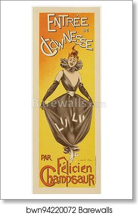 "Entrée de Clownesse", par Félicien Champsaur by E. Charle Lucas, Art Print "Entrée de Clownesse", par Félicien Champsaur by E. Charle Lucas, Art Print