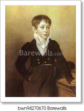 Portrait of an Unknown Boy by Orest Kiprensky, Art Print