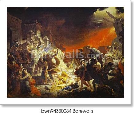 The Last Day of Pompeii by Karl Brulloff, Art Print