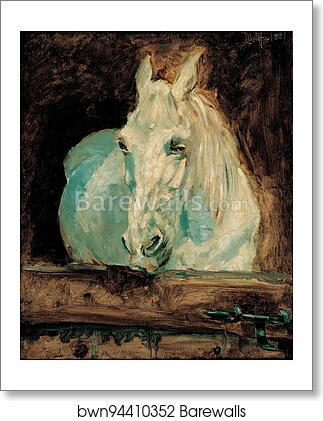 The White Horse "Gazelle", 1881 by Henri De Toulouse-Lautrec, Art Print The White Horse "Gazelle", 1881 by Henri De Toulouse-Lautrec, Art Print