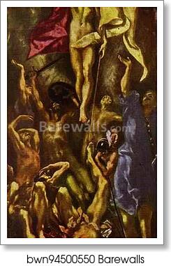 The Resurrection by El Greco, Art Print