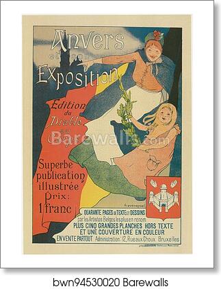 La publication "Anvers et son Exposition" by Henri Evenepoel, Art Print La publication "Anvers et son Exposition" by Henri Evenepoel, Art Print