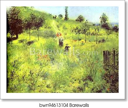 Country Footpath in the Summer by Pierre-Auguste Renoir, Art Print Country Footpath in the Summer by Pierre-Auguste Renoir, Art Print