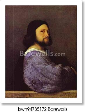 Portrait of a Man by Titian, Art Print