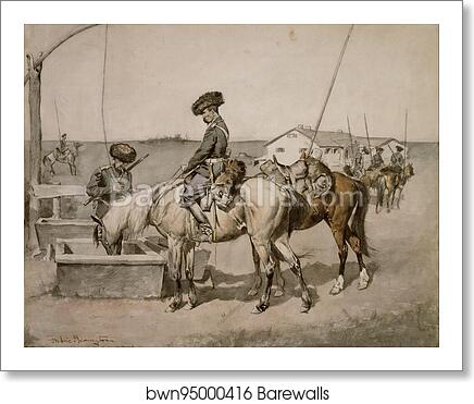 An Amoor Cossack by Frederic Remington, Art Print