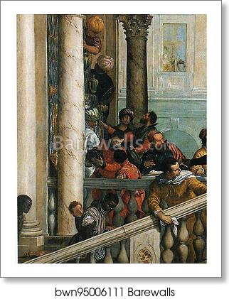 Feast in the House of Levi. Detail by Paolo Veronese, Art Print Feast in the House of Levi. Detail by Paolo Veronese, Art Print