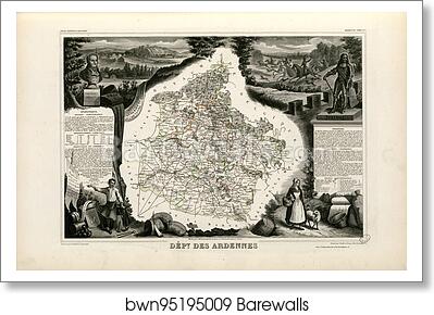 Dépt. des Ardennes (région du nord) by Victor Jules Levasseur, Art Print Dépt. des Ardennes (région du nord) by Victor Jules Levasseur, Art Print