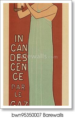 La Société française d' "Incandescence par le Gaz (Système Auer)" by Maurice Réalier-Dumas, Art Print