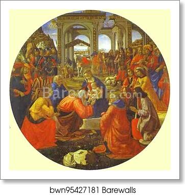 The Adoration of the Magi by Domenico Ghirlandaio, Art Print