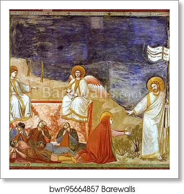 Ressurection (Noli me tangere) by Giotto, Art Print