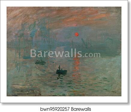 Impression, Sunrise by Claude Monet, Art Print