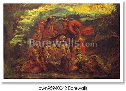 Pieta by Eugène Delacroix, Art Print