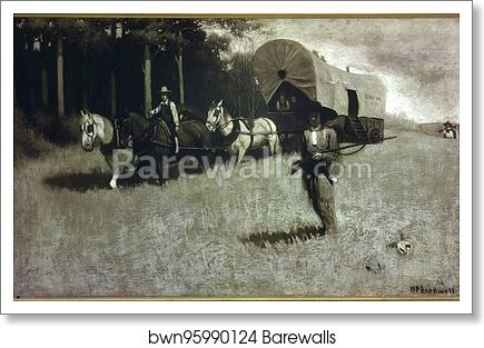 Scouting With Daniel Boone by Norman Rockwell, Art Print