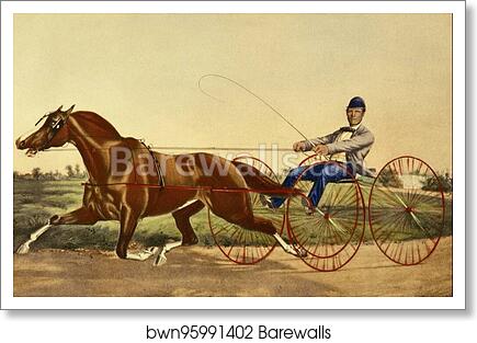 The Celebrated Pacing Mare Pocahontas by Currier & Ives, Art Print The Celebrated Pacing Mare Pocahontas by Currier & Ives, Art Print