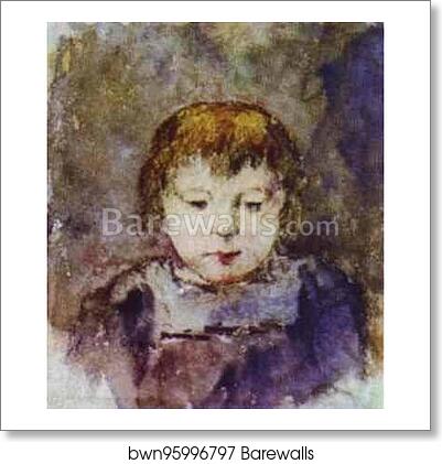 Portrait of Gauguin's Daughter Aline by Paul Gauguin, Art Print Portrait of Gauguin's Daughter Aline by Paul Gauguin, Art Print