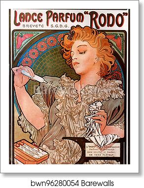 Lance Parfum 'Rodo' by Alphonse Mucha, Art Print