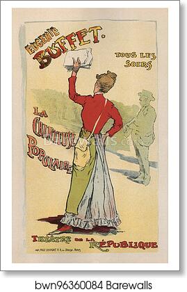 Le Théâtre de la Renaissance, "Eugénie Buffet, la chanteuse populaire" by Léopold Stevens, Art Print Le Théâtre de la Renaissance, "Eugénie Buffet, la chanteuse populaire" by Léopold Stevens, Art Print
