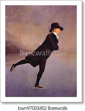 Portrait of The Reverend Robert Walker Skating by Sir Henry Raeburn, Art Print