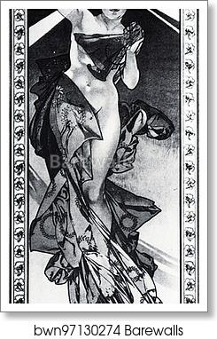 Morning Star by Alphonse Mucha, Art Print
