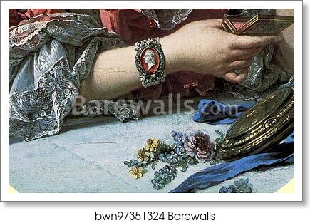 Madame de Pompadour at her Dressing Table. Detail by François Boucher, Art Print Madame de Pompadour at her Dressing Table. Detail by François Boucher, Art Print