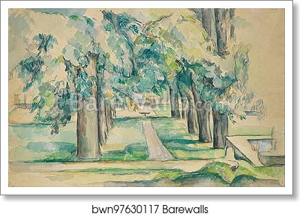 Avenue of Chestnut Trees at the Jas de Bouffan by Paul Cézanne, Art Print