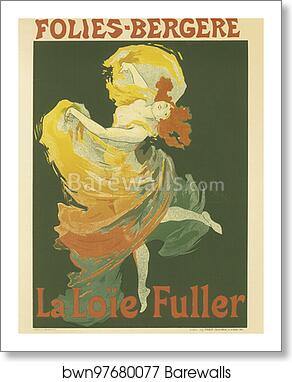 Les Folies-Bergère, "la Loïe Fuller" by Jules Chéret, Art Print