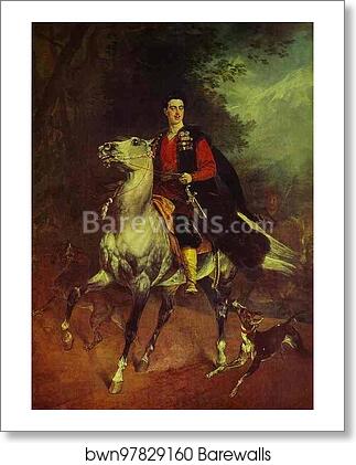 Portrait of A. N. Demidov, Prince of San-Donato by Karl Brulloff, Art Print Portrait of A. N. Demidov, Prince of San-Donato by Karl Brulloff, Art Print