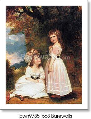 The Beckford Children by George Romney, Art Print