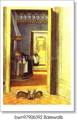 Birth of the Virgin. Detail by Vittore Carpaccio, Art Print Birth of the Virgin. Detail by Vittore Carpaccio, Art Print