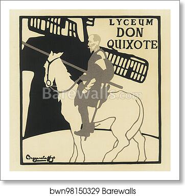 Le Théâtre Lyceum, "Don Quixote" by William Nicholson, Art Print