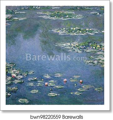 Water Lilies by Claude Monet, Art Print