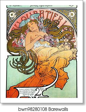 Au Quartier Latin Numéro Exceptionnel  by Alphonse Mucha, Art Print
