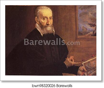 Portrait of Giulio Clovio by El Greco, Art Print