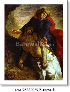 Pieta by Eugène Delacroix, Art Print
