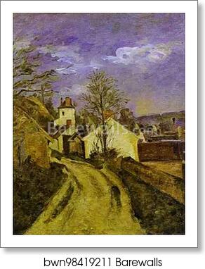 Dr. Gachet's House at Auvers by Paul Cézanne, Art Print