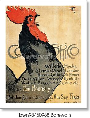 Cocorico by Théophile Steinlen, Art Print