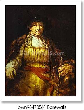 Self-Portrait by Rembrandt Harmenszoon Van Rijn, Art Print