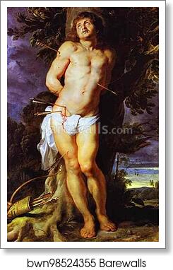 St. Sebastian by Peter Paul Rubens, Art Print