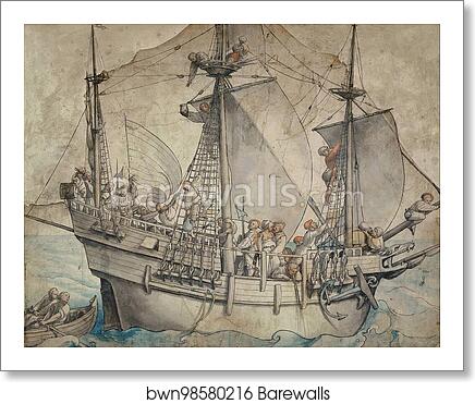 Ship with Revelling Sailors by Hans Holbein The Younger, Art Print Ship with Revelling Sailors by Hans Holbein The Younger, Art Print